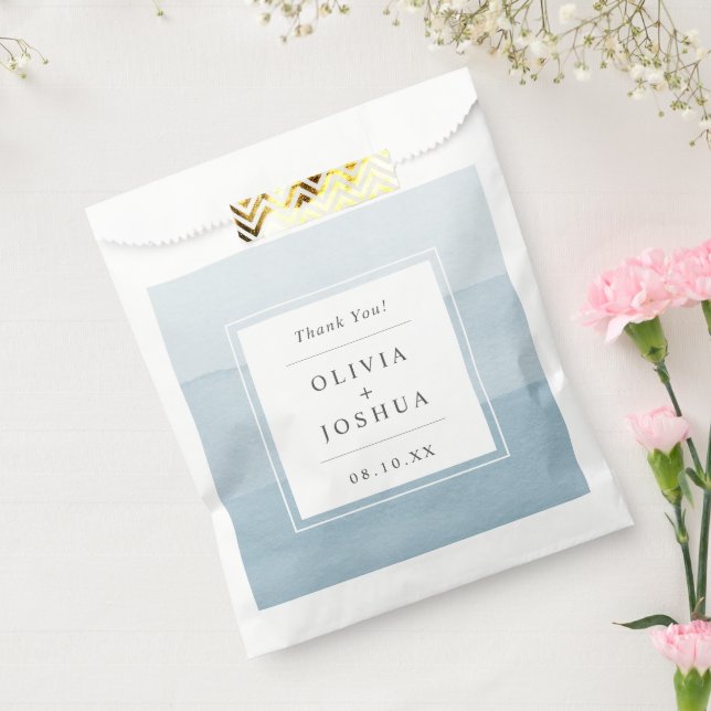 Sachets En Papier Mariage de Merci Blue Ombre (Scellé)