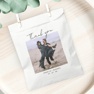Sachets En Papier Mariage de Merci de budget simple