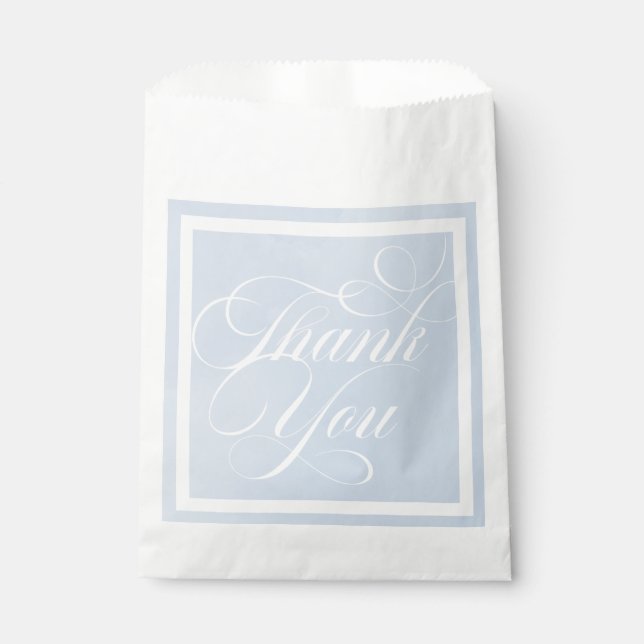 Sachets En Papier Mariage de nuage d'aquarelle bleu enchantant (Devant)