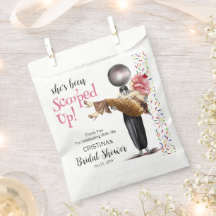 Sachets En Papier Mariage de Rêve avec de la Crème Glacée à la Frais