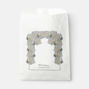 Sachets En Papier Mariage de Roses blanches