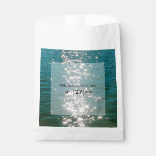 Sachets En Papier Mariage d'eau de mer de plage
