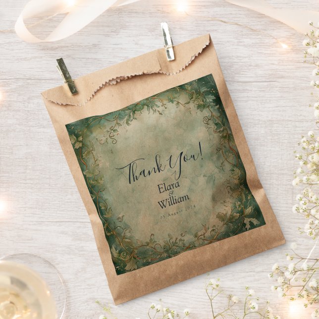 Sachets En Papier Mariage d'Imaginaire de grâce éternel (Coupé)