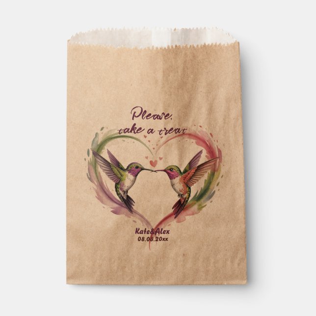 Sachets En Papier Mariage Drôle (Devant)