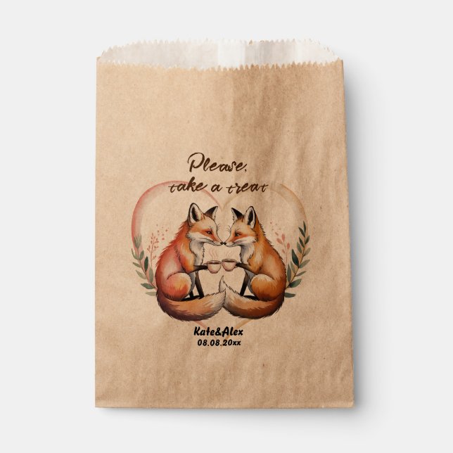 Sachets En Papier Mariage Drôle (Devant)