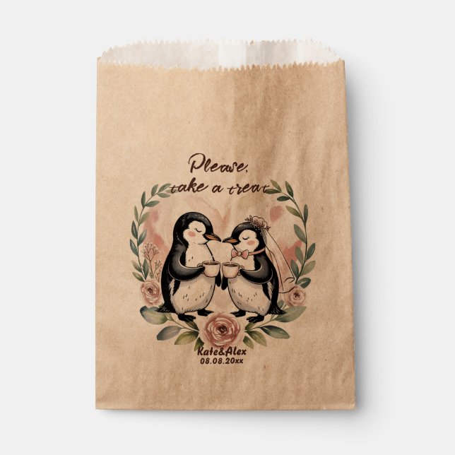 Sachets En Papier Mariage Drôle (Devant)