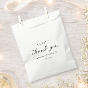 Sachets En Papier Mariage Élégant Moderne Neutre