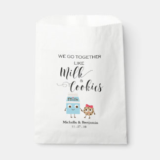 Sachets En Papier Mariage Favor Sac - We Go Together Cookies & Milk