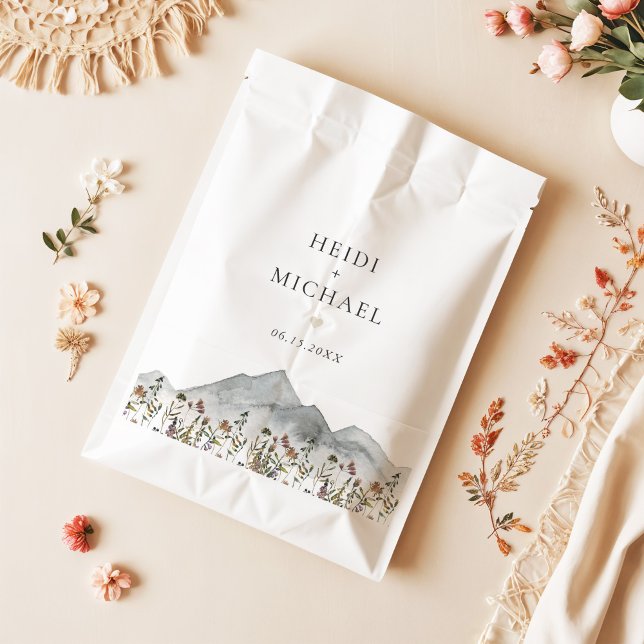 Sachets En Papier Mariage Fleur sauvage HEIDI Muet Boho (Créateur téléchargé)