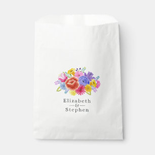 Sachets En Papier Mariage Fleurie Fiesta