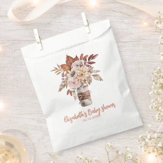 Sachets En Papier Mariage Floral Terracotta Automne