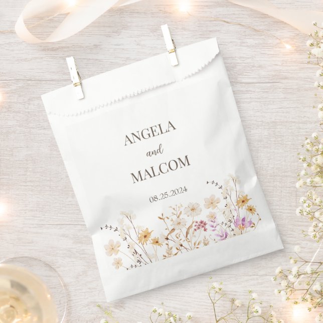 Sachets En Papier Mariage Garden Blooms (Coupé)