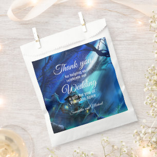 Sachets En Papier Mariage Halloween minuit Merci Ajouter des noms