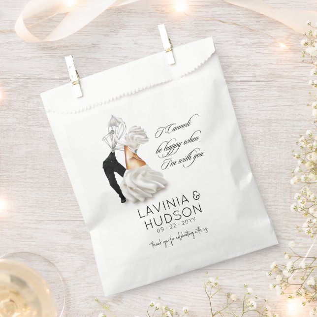 Sachets En Papier Mariage Italien Funny Cannoli (Coupé)