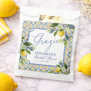 Sachets En Papier Mariage italien sous le signe du citron
