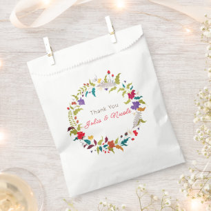 Sachets En Papier Mariage Jardin de fleurs exotiques Wild Rose Woods