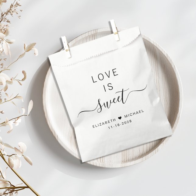 Sachets En Papier Mariage Love Is Sweet (Créateur téléchargé)