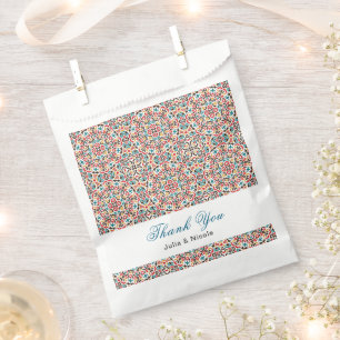 Sachets En Papier Mariage mandala géométrique en treillis marocain