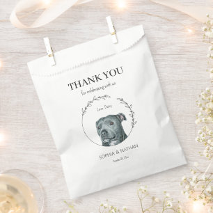 Sachets En Papier Mariage Merci simple Pit Favoriser le sac