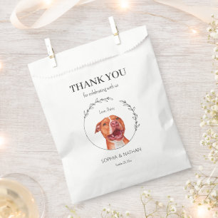 Sachets En Papier Mariage Merci simple Pit Favoriser le sac