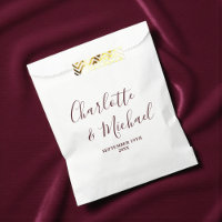 Mariage Minimaliste Écriture Élégante Blanc & Bour