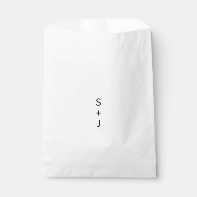 Sachets En Papier Mariage moderne (Devant)