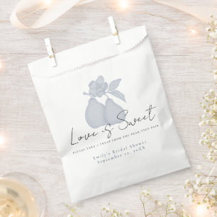 Sachets En Papier Mariage Parfait Poire Bleue L'amour est doux