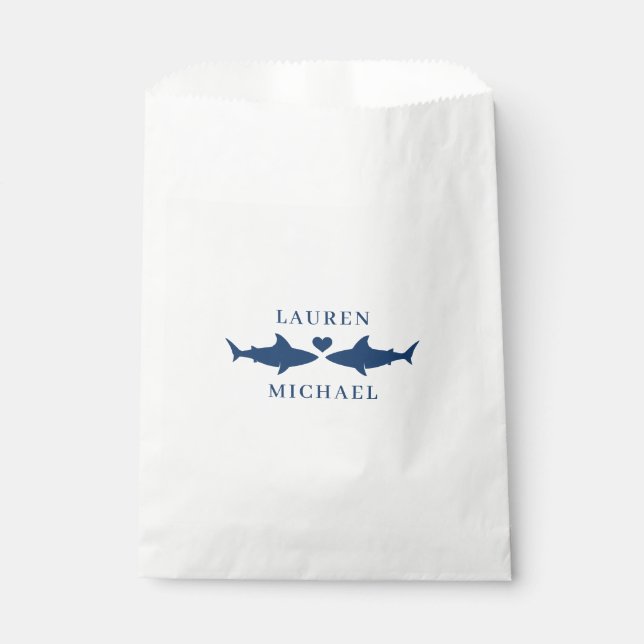 Sachets En Papier Mariage requin (Devant)