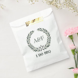 Sachets En Papier Mariage Rustique Monogramme Je Fais Un BBQ Enterre