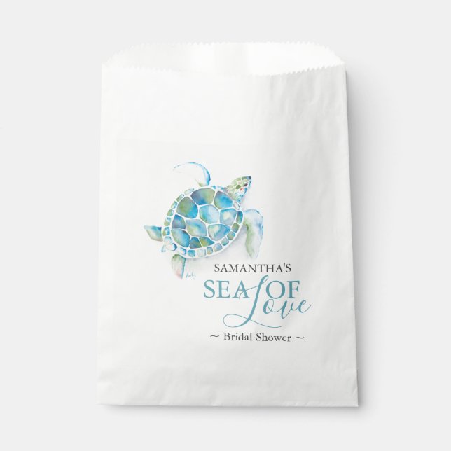 Sachets En Papier Mariage Sea of Love  (Devant)