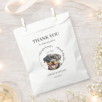 Sachets En Papier Mariage simple Rottweiler Chien Chien Chien Chien