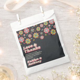 Sachets En Papier Mariage Super rétro de la puissance 70