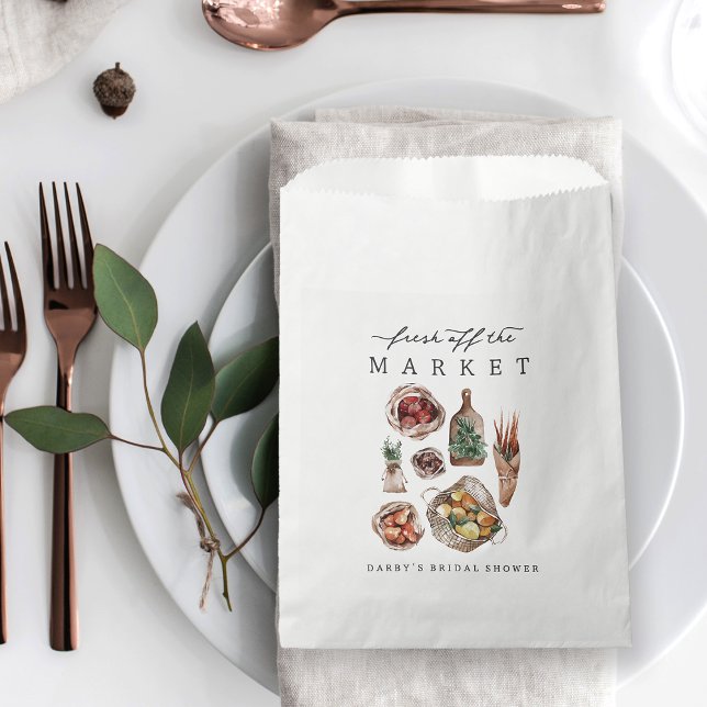 Sachets En Papier Mariage Thème Marché des Producteurs (Créateur téléchargé)