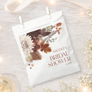 Sachets En Papier Mariage Tomber Amoureux Floral Brun Bourgogne Ente