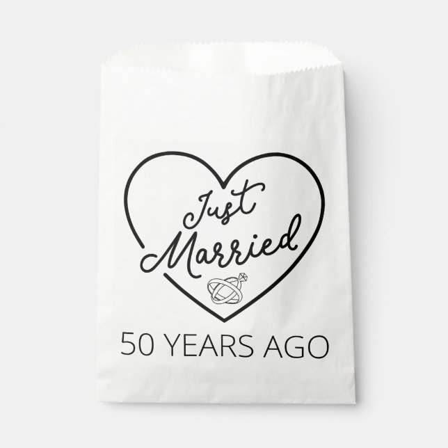 Sachets En Papier Marié Il Y A 50 Ans III (Devant)