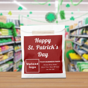 Sachets En Papier Marque d'entreprise rouge, Saint-Patrick, Sac en p