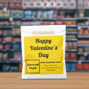 Sachets En Papier Marque Jaune; Valentine; Sac en papier