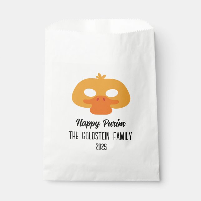 Sachets En Papier Masque de canard Purim mascarade costume (Devant)