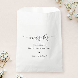 Sachets En Papier Masque de visage pour enterrement de vie de jeune