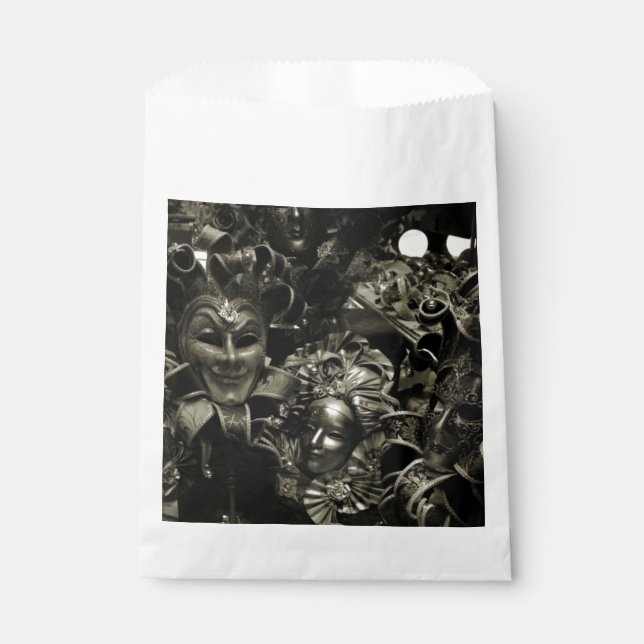 Sachets En Papier Masques de masquerade sombre (Devant)