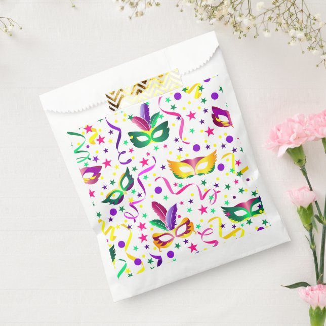 Sachets En Papier Masques Mascarade (Scellé)