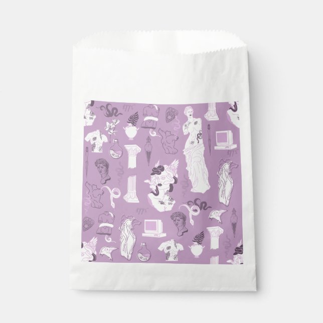 Sachets En Papier medusa ancienne grèce esthétique violet (Devant)