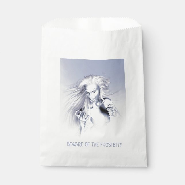Sachets En Papier Méfiez-vous du gel. Vampire de glace (Devant)
