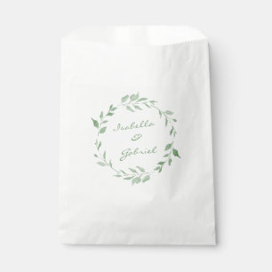 Sachets En Papier Mention végétale minimaliste personnalisée
