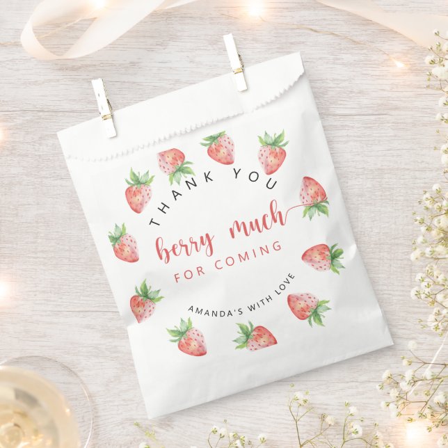 Sachets En Papier Merci (Coupé)