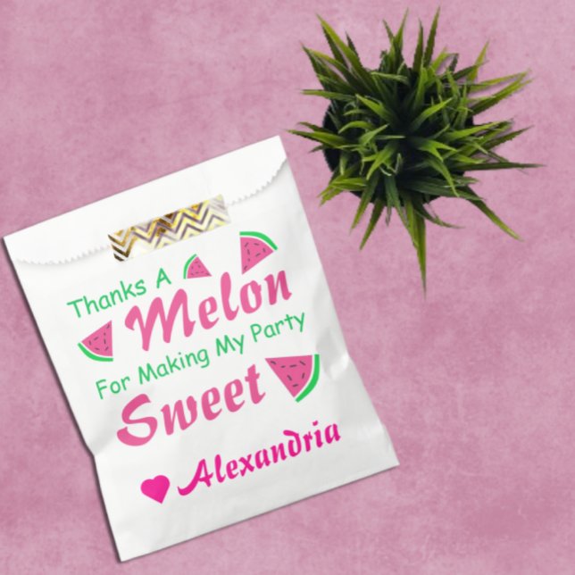 Sachets En Papier Merci A Melon Watermelon (Créateur téléchargé)