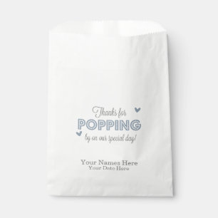Sachets En Papier Merci à Poppin In pour notre Big Day Blue Favorise