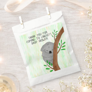 Sachets En Papier Merci Baby shower Favoriser Sleepy Koala Bear