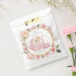 Sachets En Papier Merci baby shower Tea Party