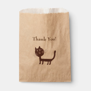 Sachets En Papier Merci Cat Dessin Favoriser Sac